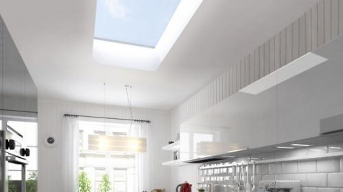 Modern Kitchen with Skylight